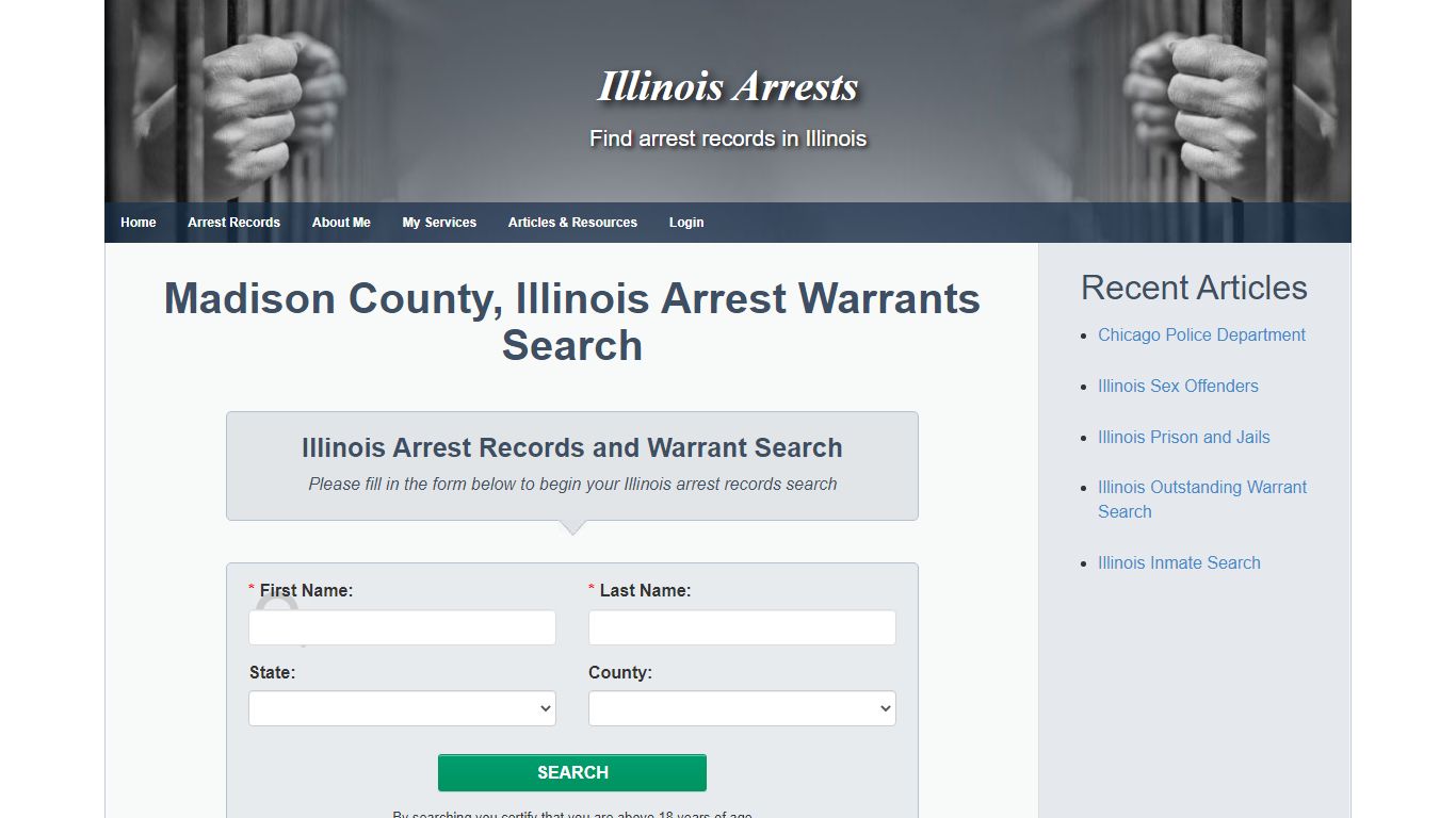 Madison County, Illinois Arrest Warrants Search - Illinois ...